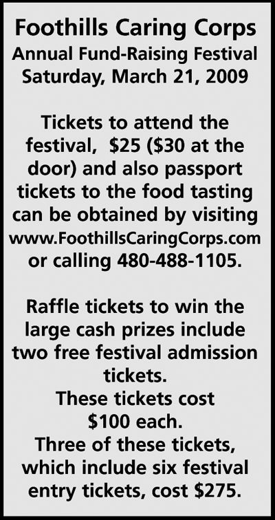 Foothills Caring Corp ticket information